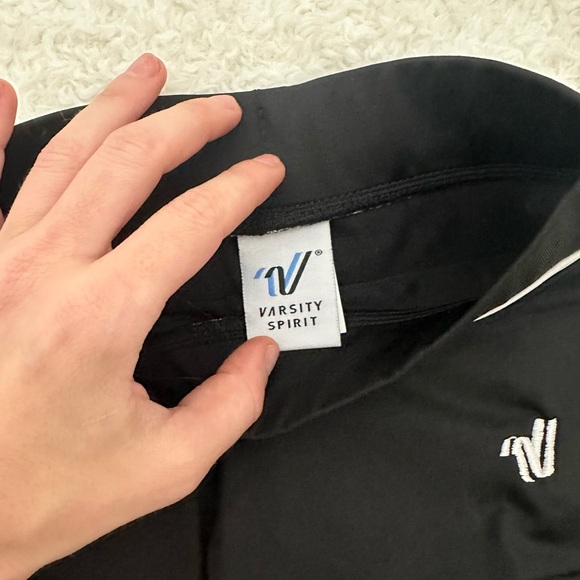 New Varsity Black and White Cheer Short. Size Adult XS. Multiple Available. - Picture 3 of 6